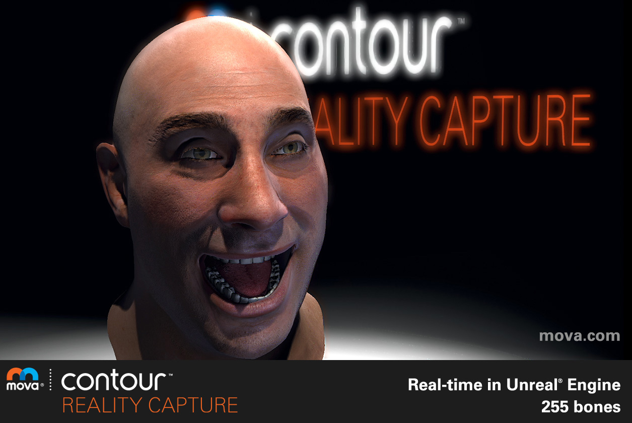 MOVA Contour Unreal Engine wide expression from performance data